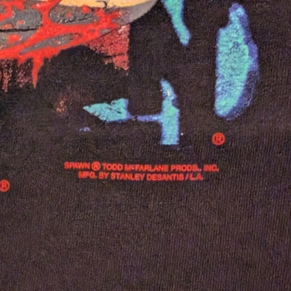Vintage 90s Spawn Killer Clown Annihilator T-Shirt XL Single Stitch Comic Tee - Picture 7 of 7